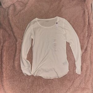 White Long Sleeve Top